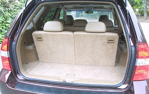 2001 Acura MDX interior CARGO
