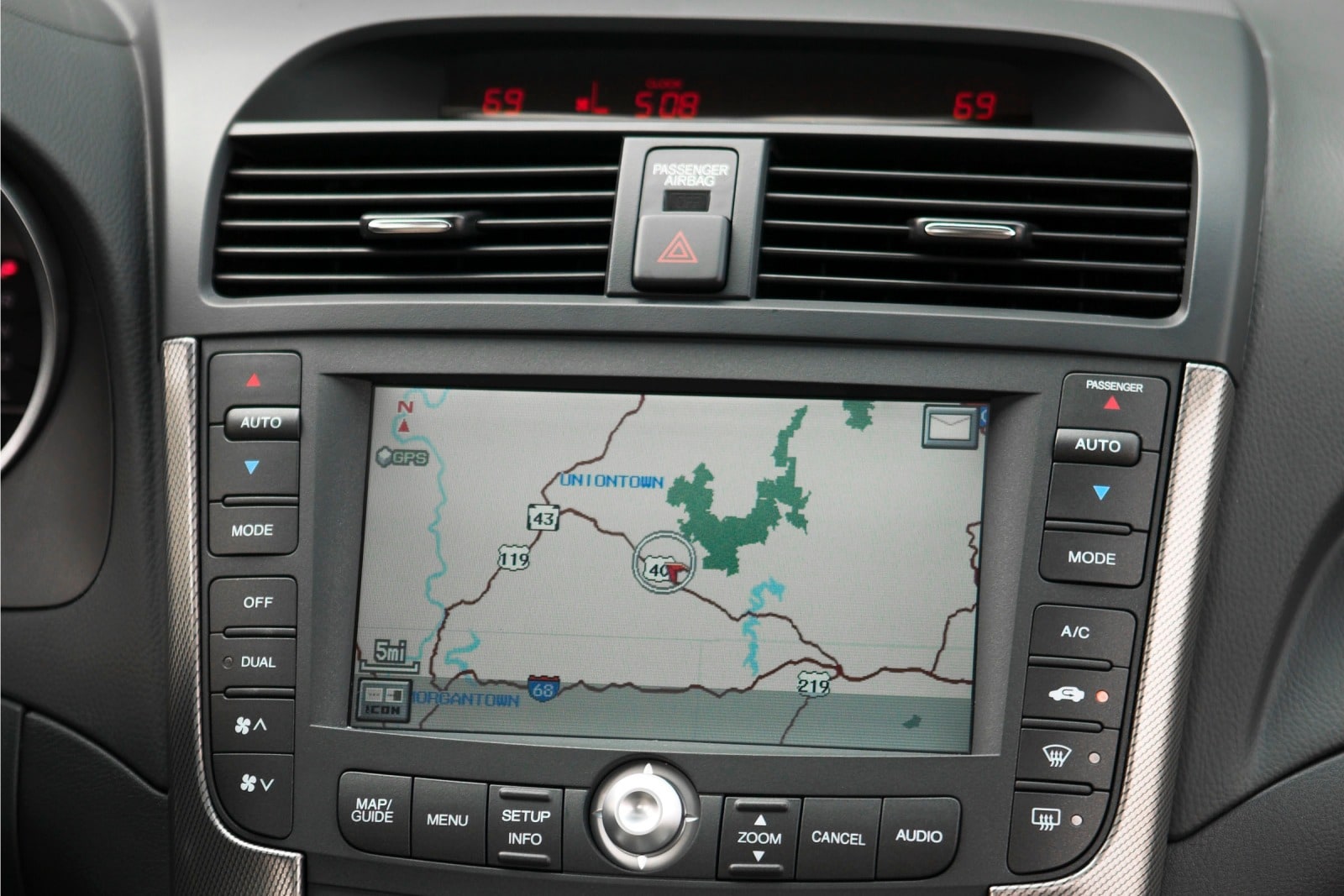 2007 Acura Tl interior NAVSYS