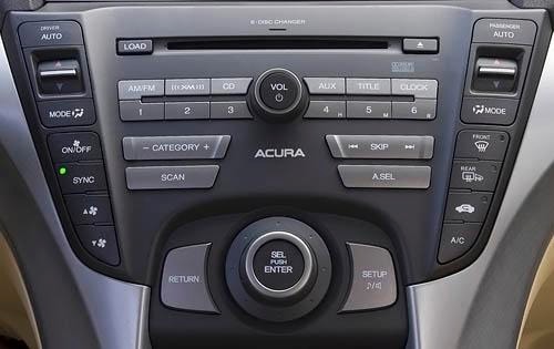 2009 Acura TL interior CC