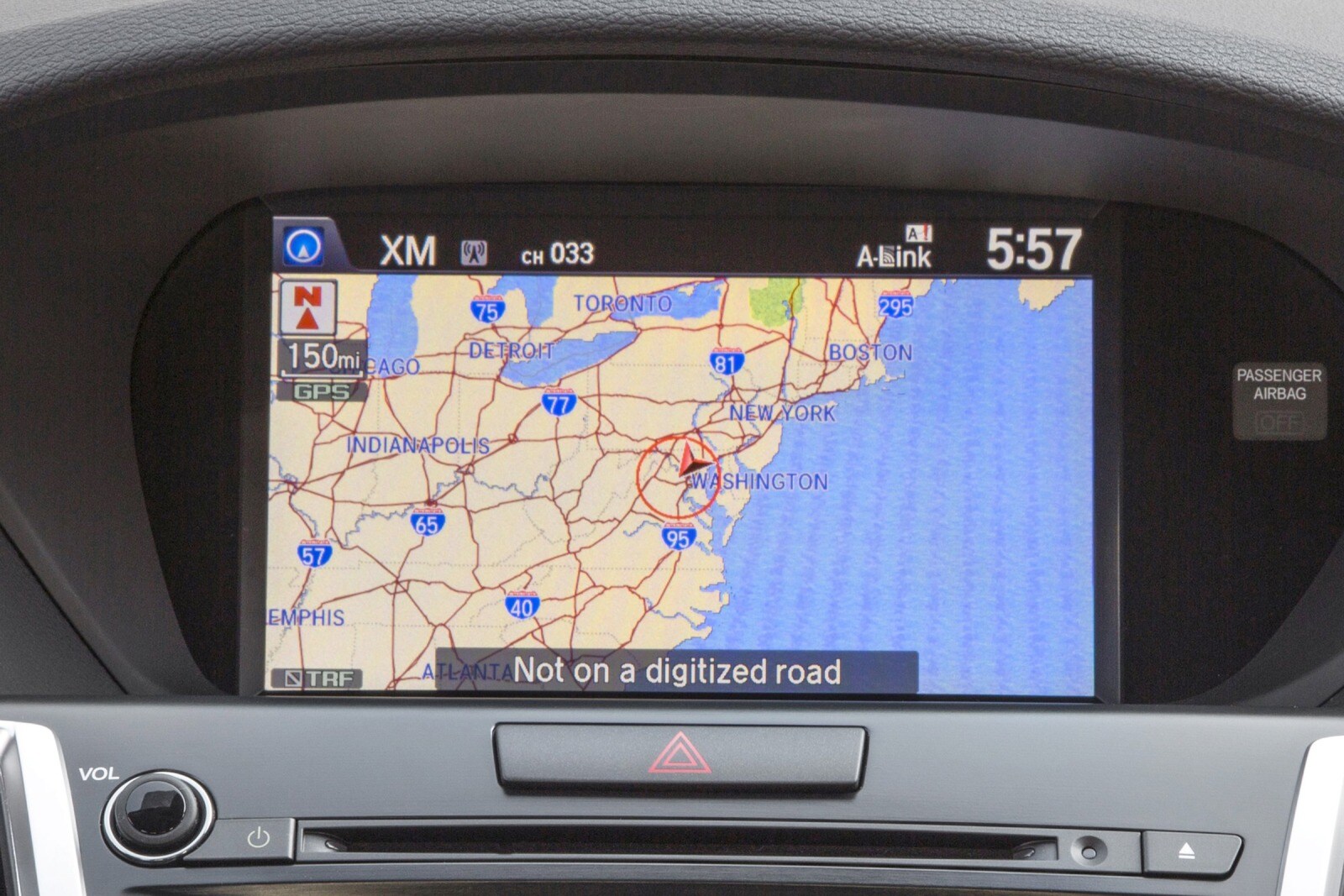 2017 Acura Tlx interior NAVSYS