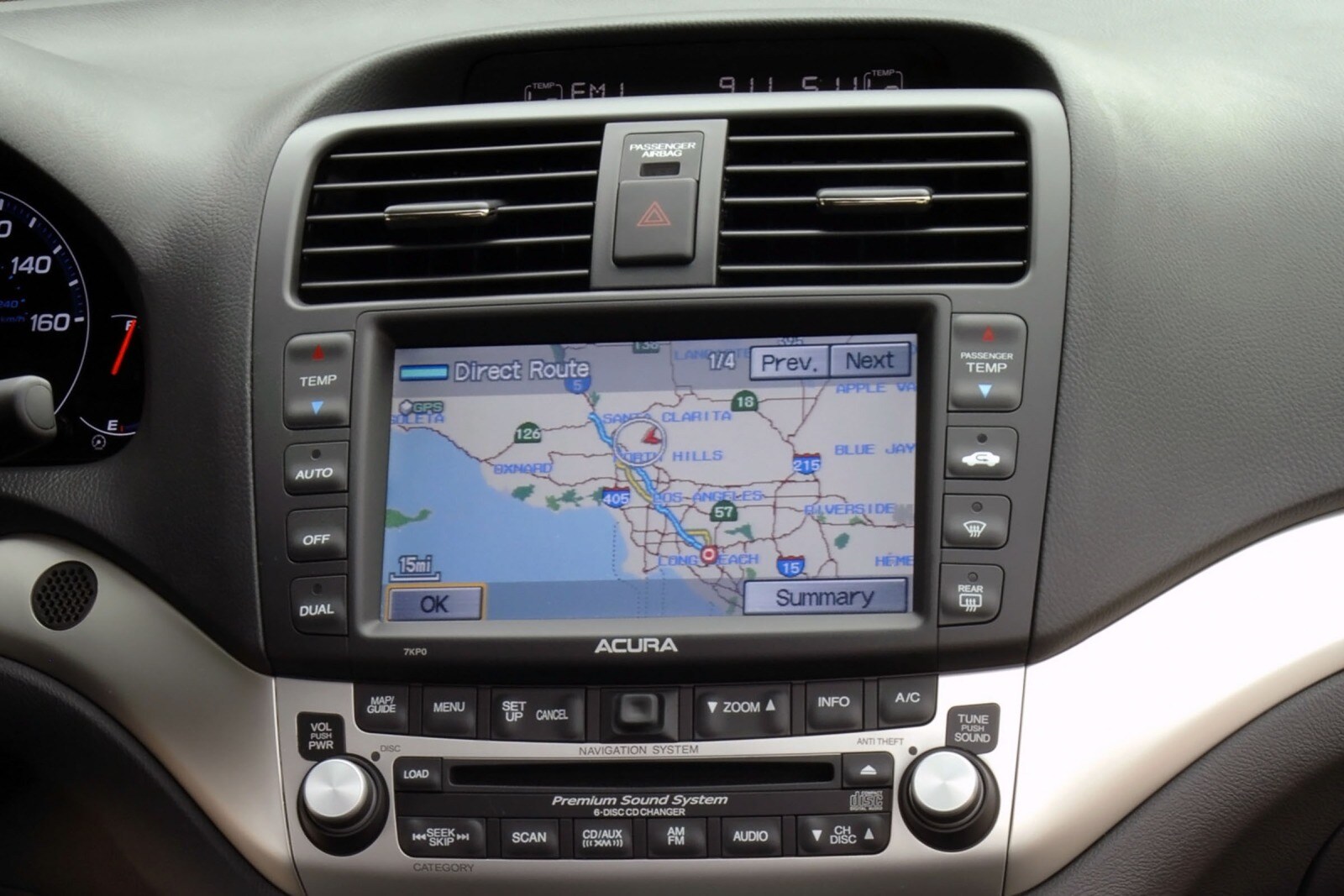 2007 Acura TSX interior CC