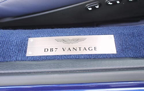 2002 Aston Martin DB7 Vantage Door Sill Badging
