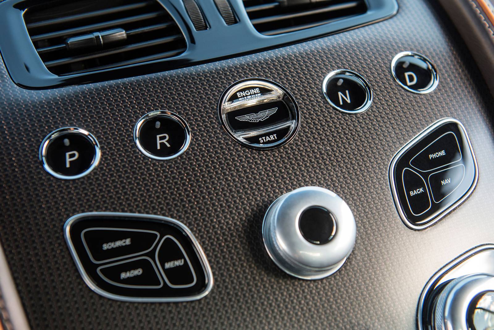 2016 Aston Martin DB9 GT interior DETAIL