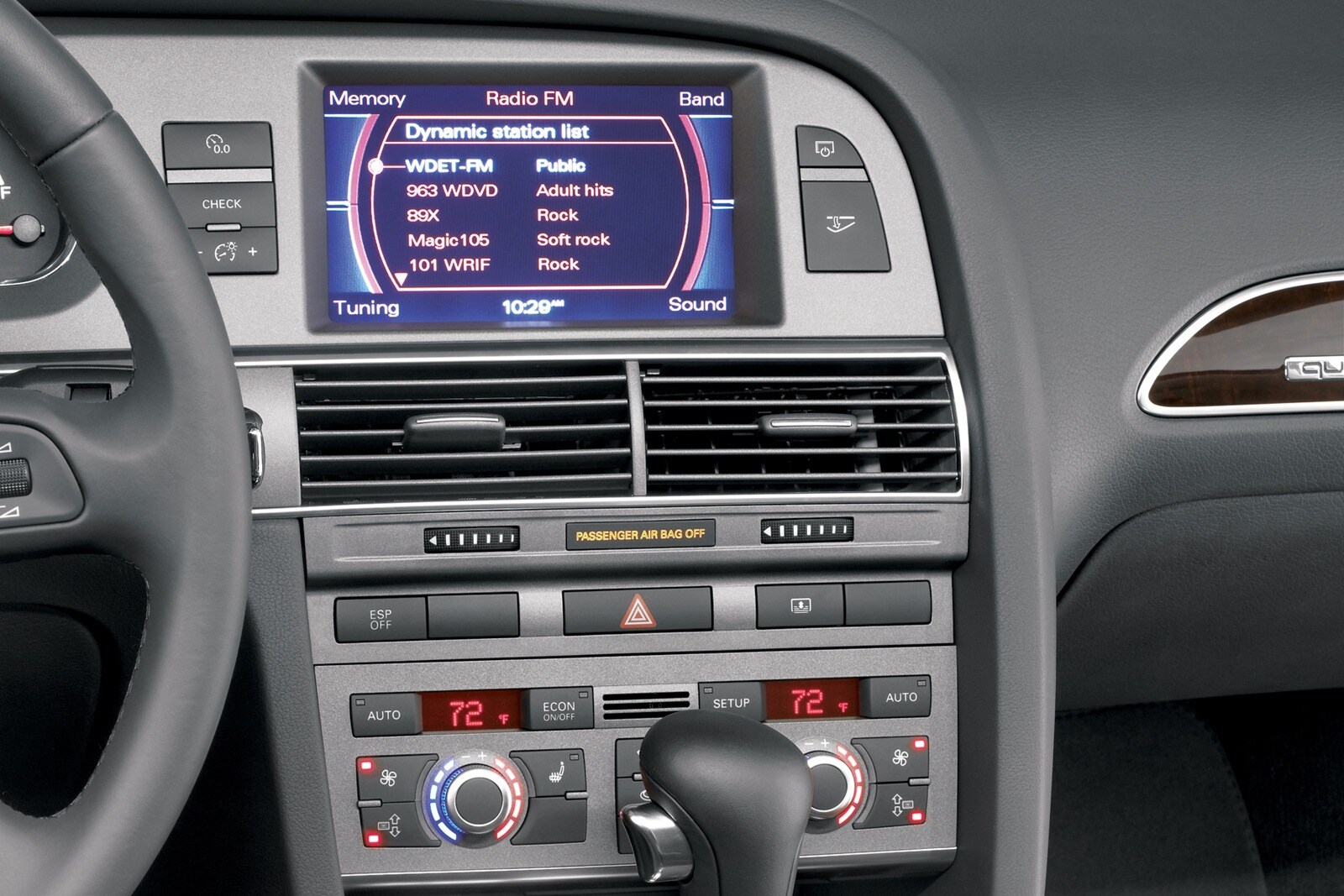2008 Audi A6 interior CC