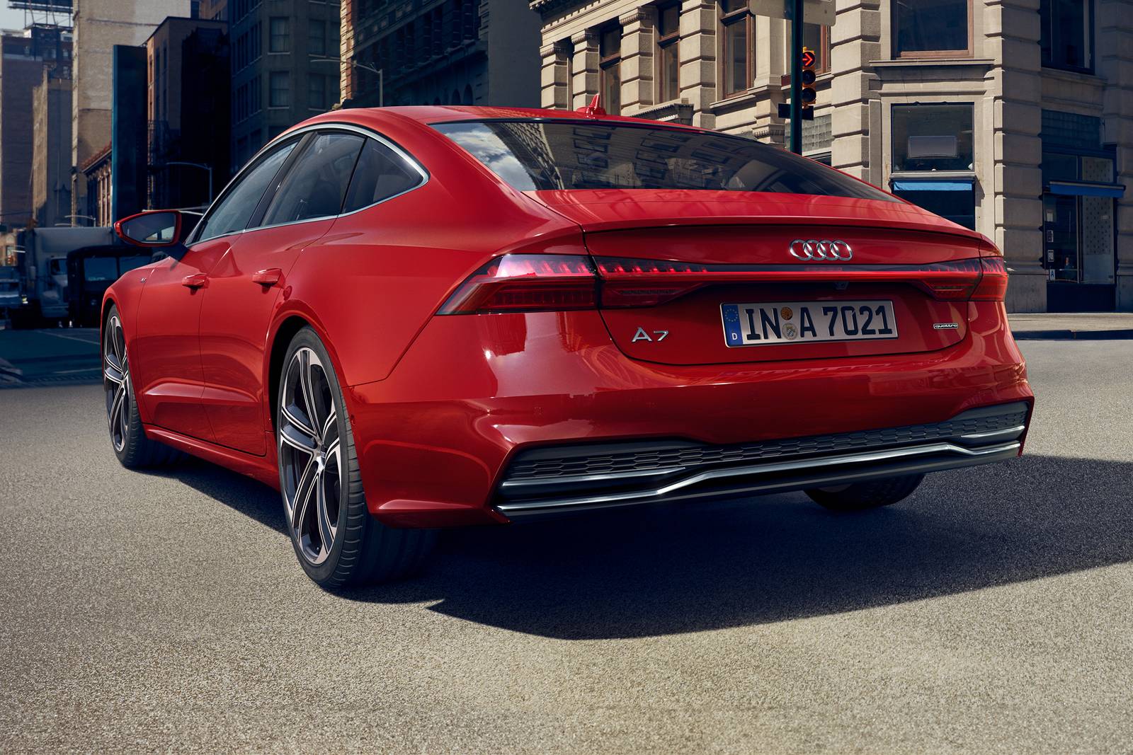 2024 Audi A7 Prestige Sedan Exterior. Options Shown.