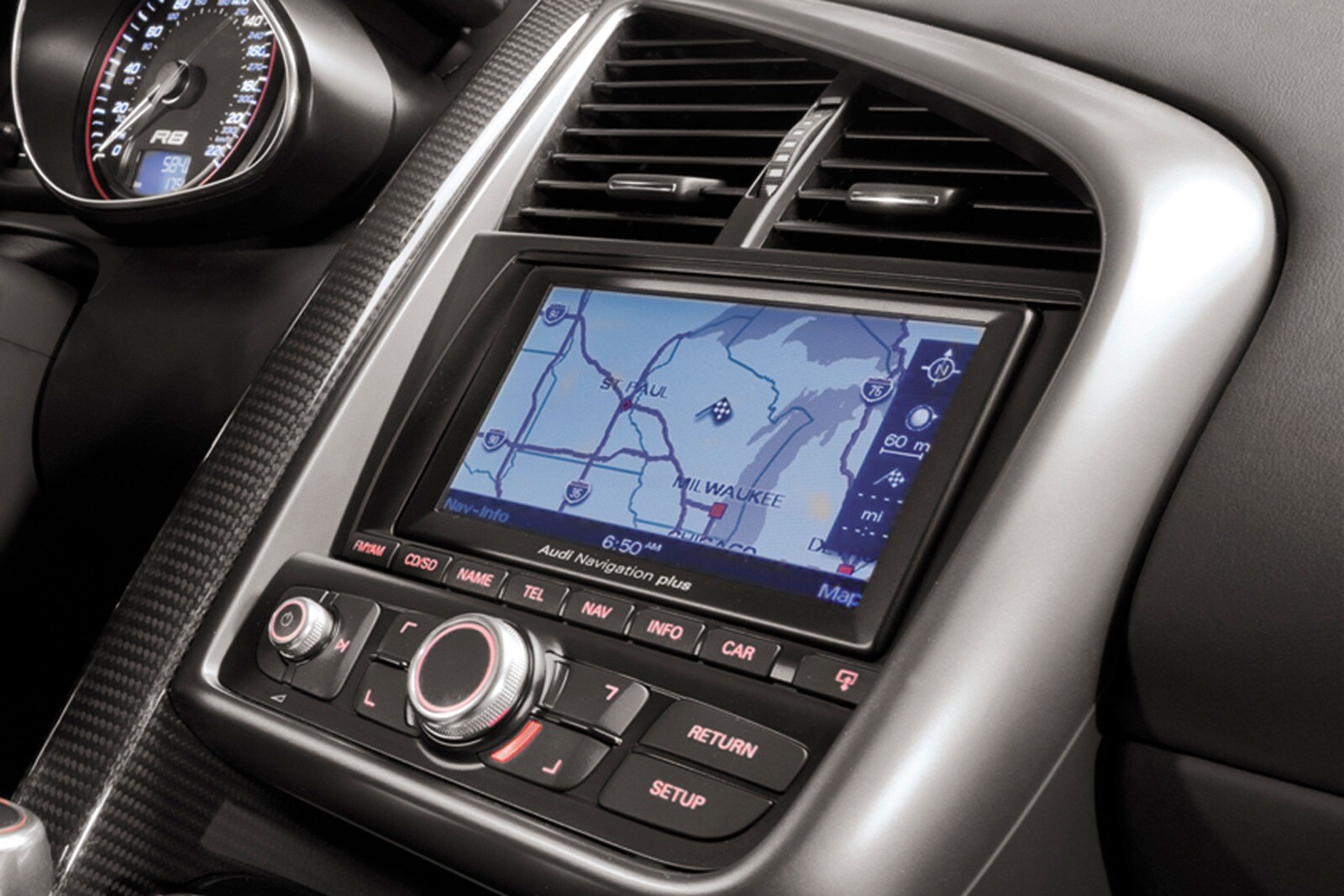 2010 Audi R8 interior NAVSYS