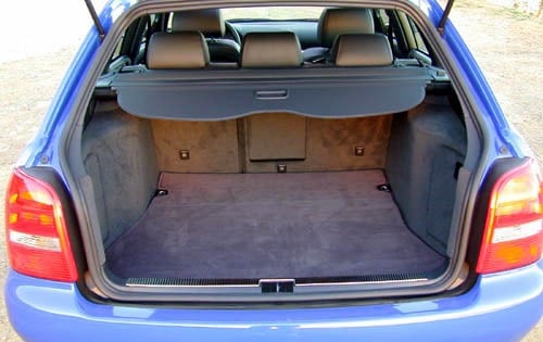 2001 Audi S4 interior CARGO