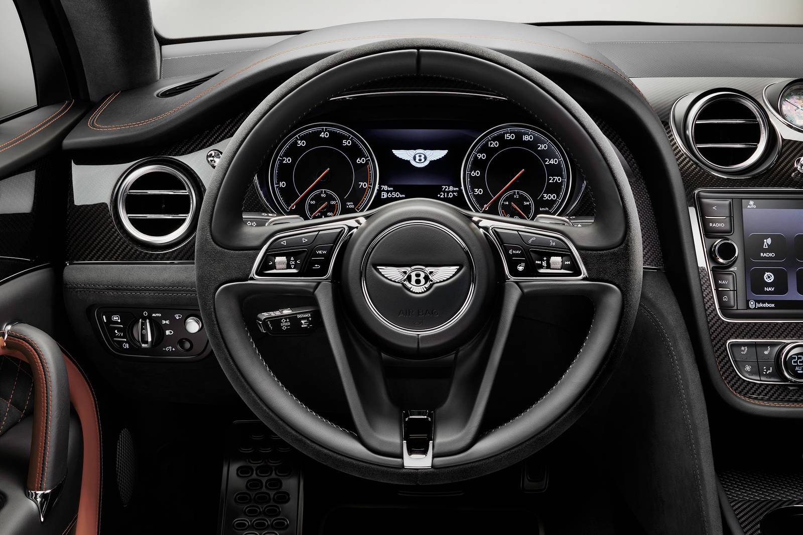 2020 Bentley Bentayga interior SWD