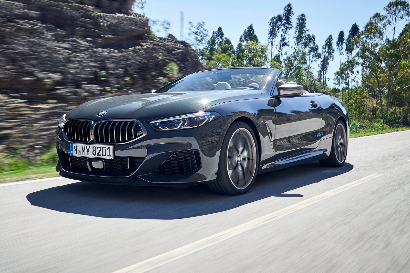 BMW 8 Series M850i xDrive Convertible Exterior Shown