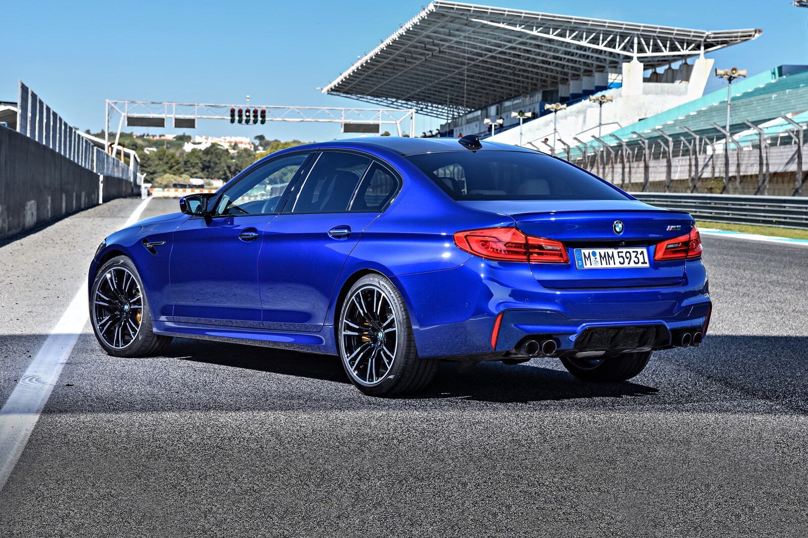 2018 BMW M5 Sedan Exterior. Options Shown.