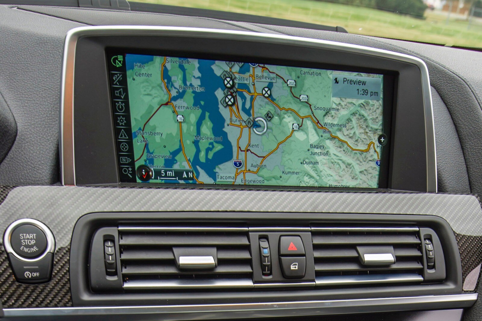 2015 BMW M6 interior NAVSYS