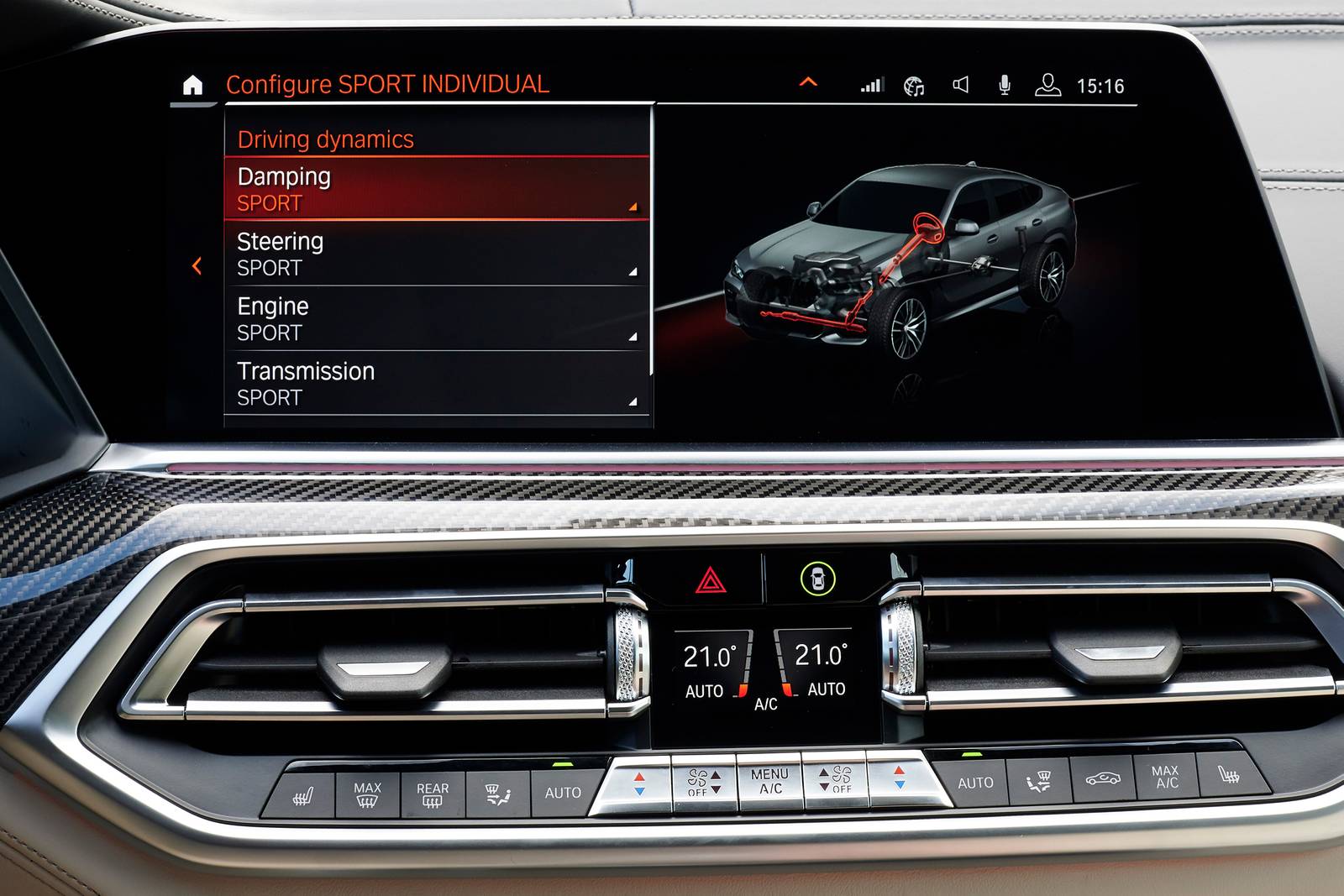 2019 BMW X6 M interior CC