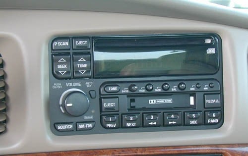 2000 Buick LeSabre interior DETAIL