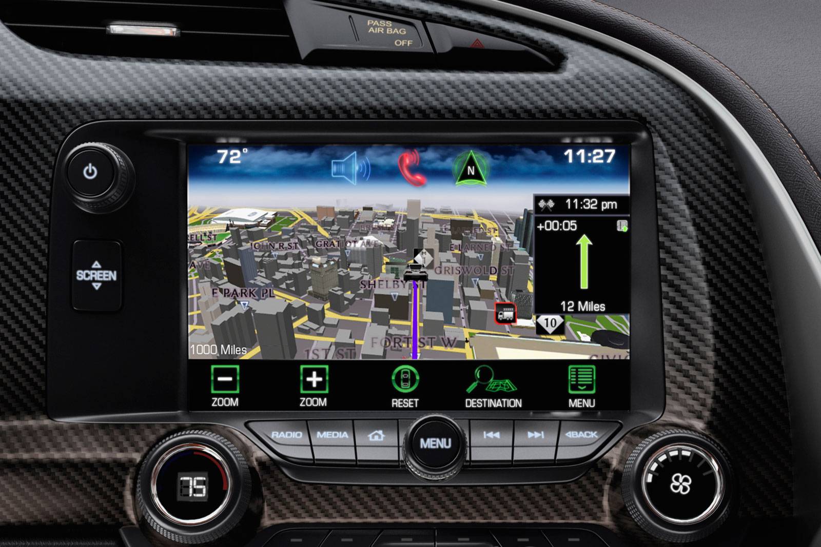 2017 Chevrolet Corvette interior NAVSYS
