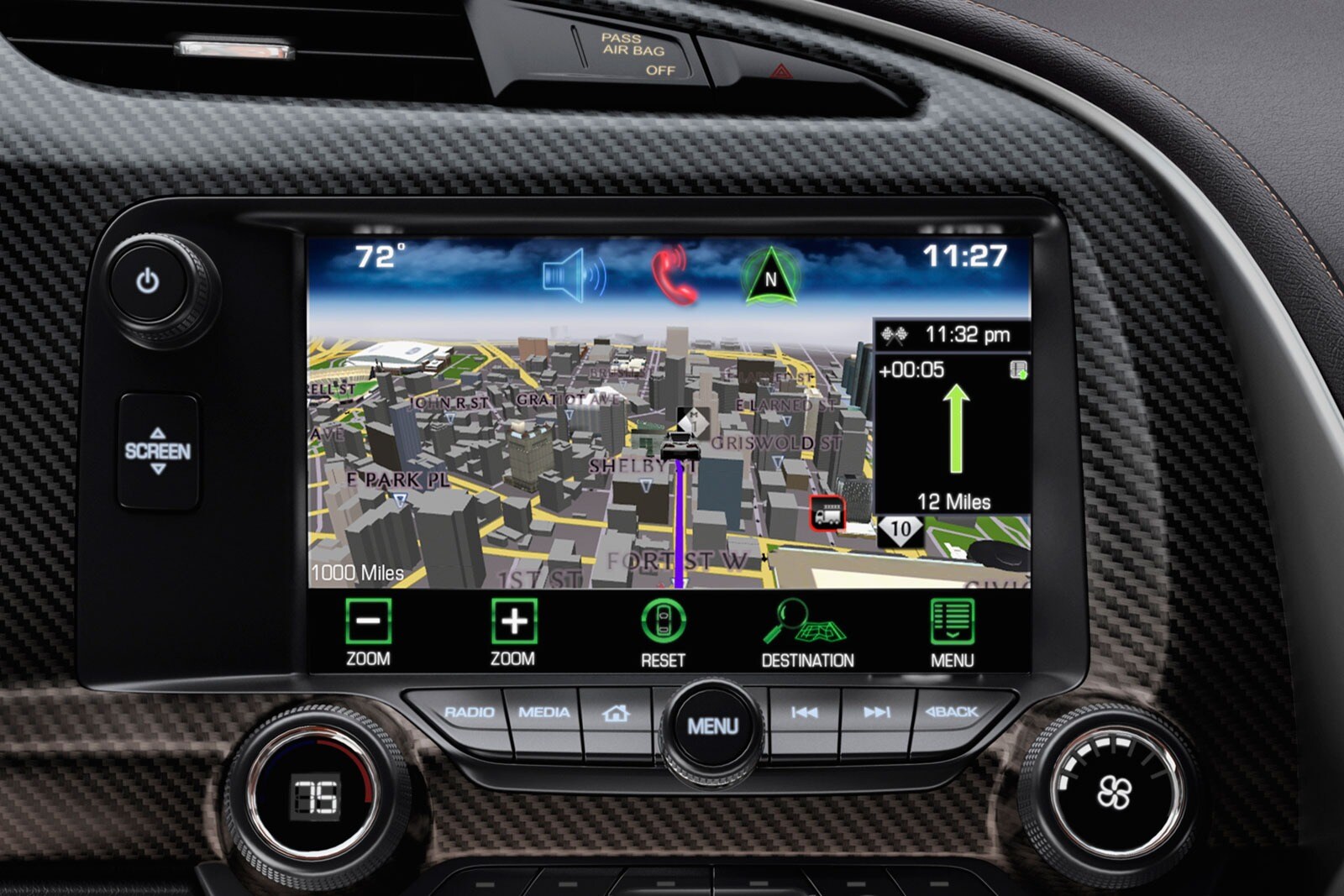 2018 Chevrolet Corvette interior NAVSYS