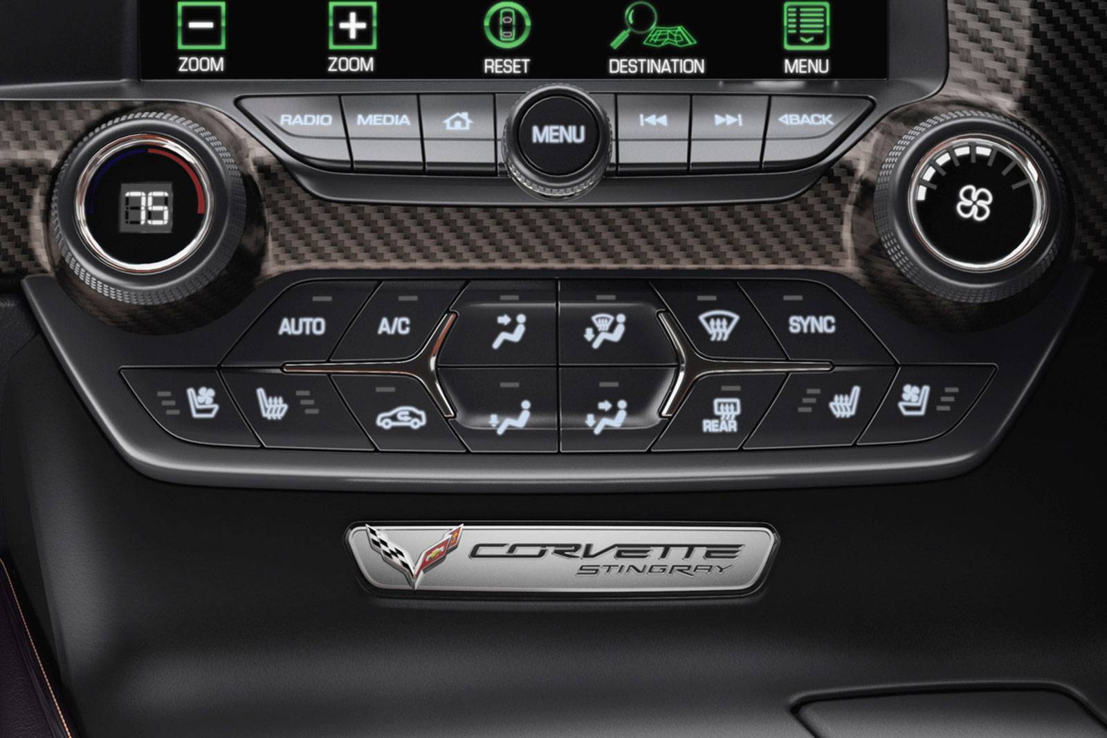 2019 Chevrolet Corvette interior CC