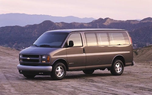 2001 Chevrolet Express G1500 Passenger Van Shown