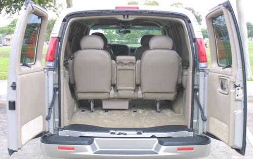 2001 Chevrolet Express interior CARGO