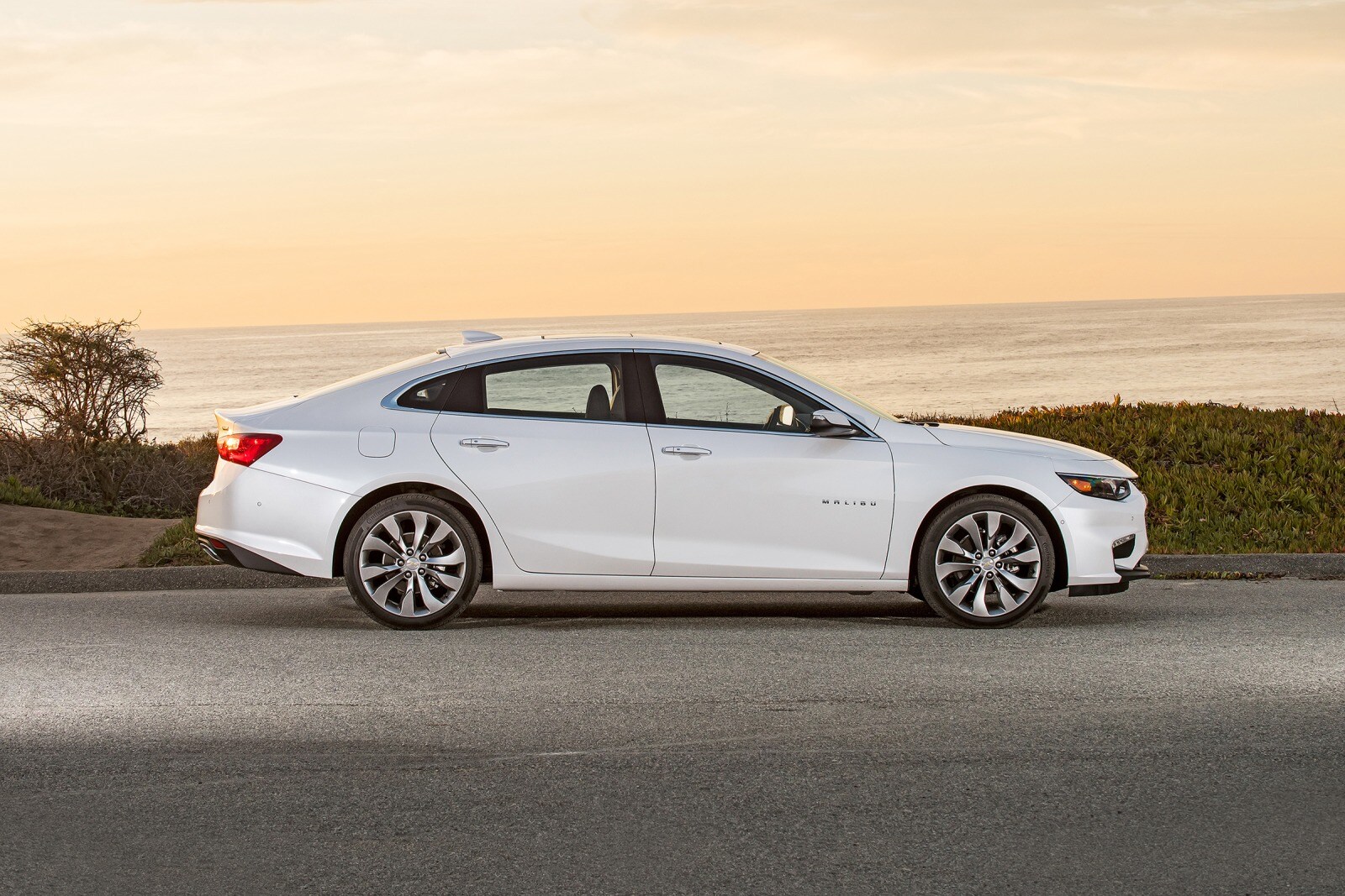 2018 Chevrolet Malibu Premier Sedan Profile Shown