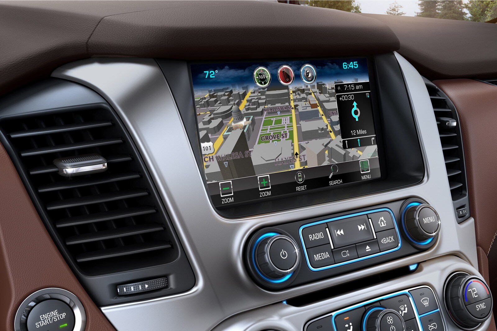 2016 Chevrolet Suburban interior NAVSYS