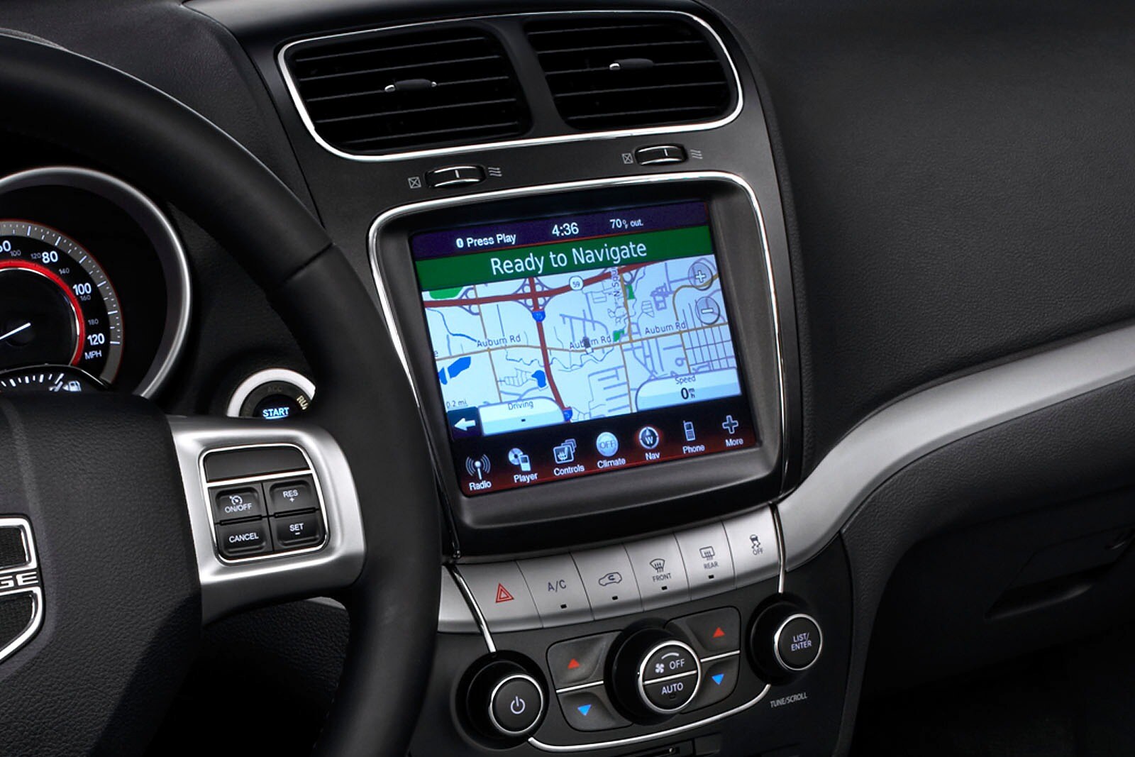 2012 Dodge Journey front safety NAVSYS