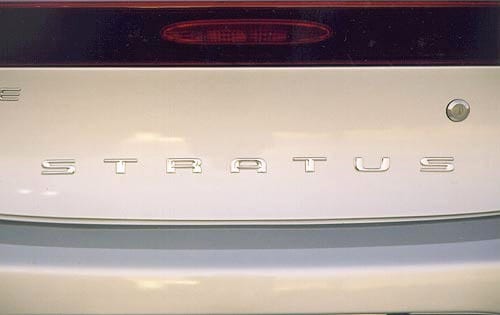 2001 Dodge Stratus interior CARGO