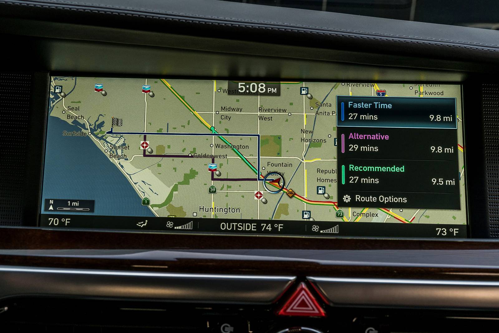 2017 Genesis G90 interior NAVSYS