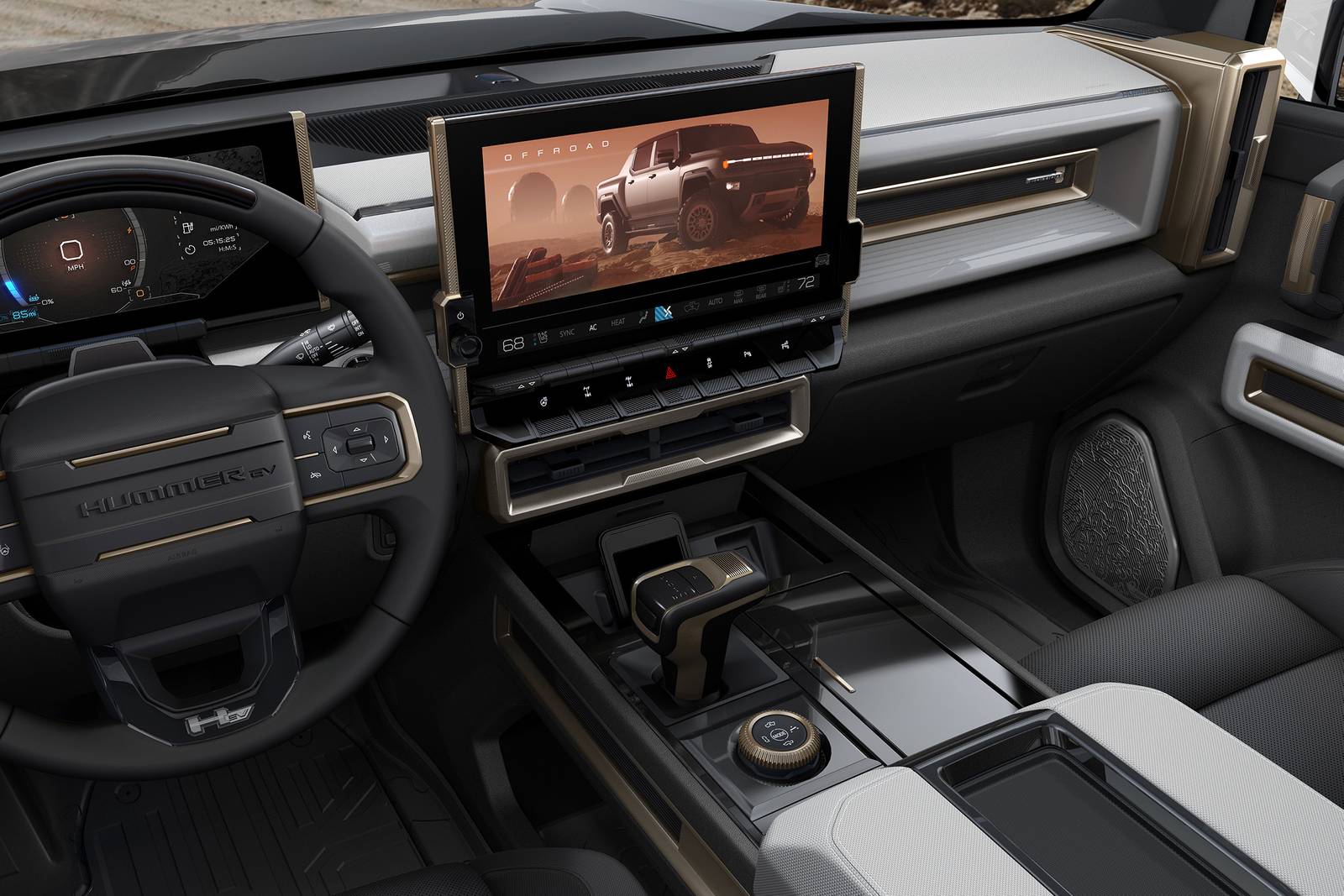 2022 GMC HUMMER EV interior CC