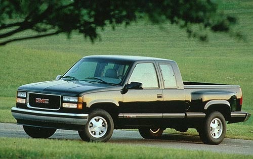 1996 GMC Sierra 1500 2 Dr C1500 SLE Extended Cab Stepside SB Shown