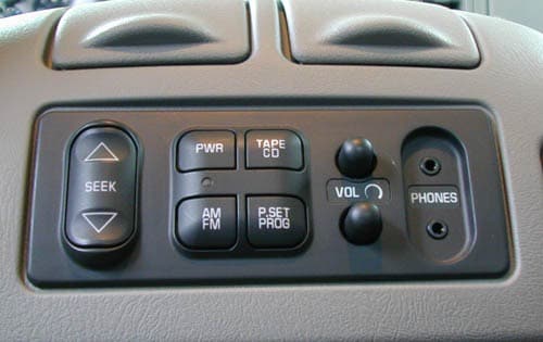 2001 GMC Sierra C3 interior DETAIL