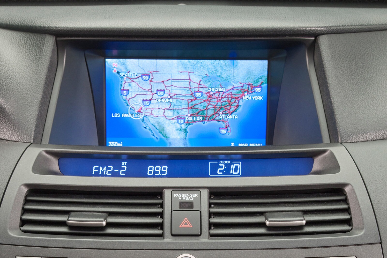 2010 Honda Accord interior NAVSYS
