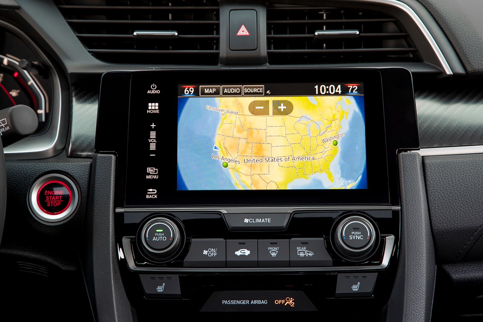 2017 Honda Civic interior NAVSYS
