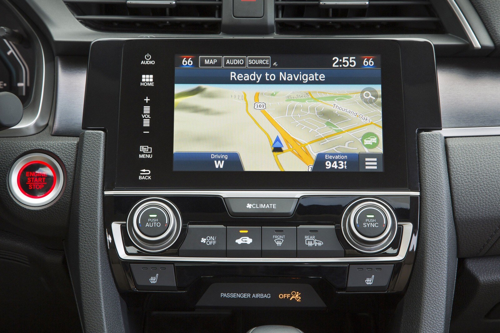 2017 Honda Civic interior NAVSYS