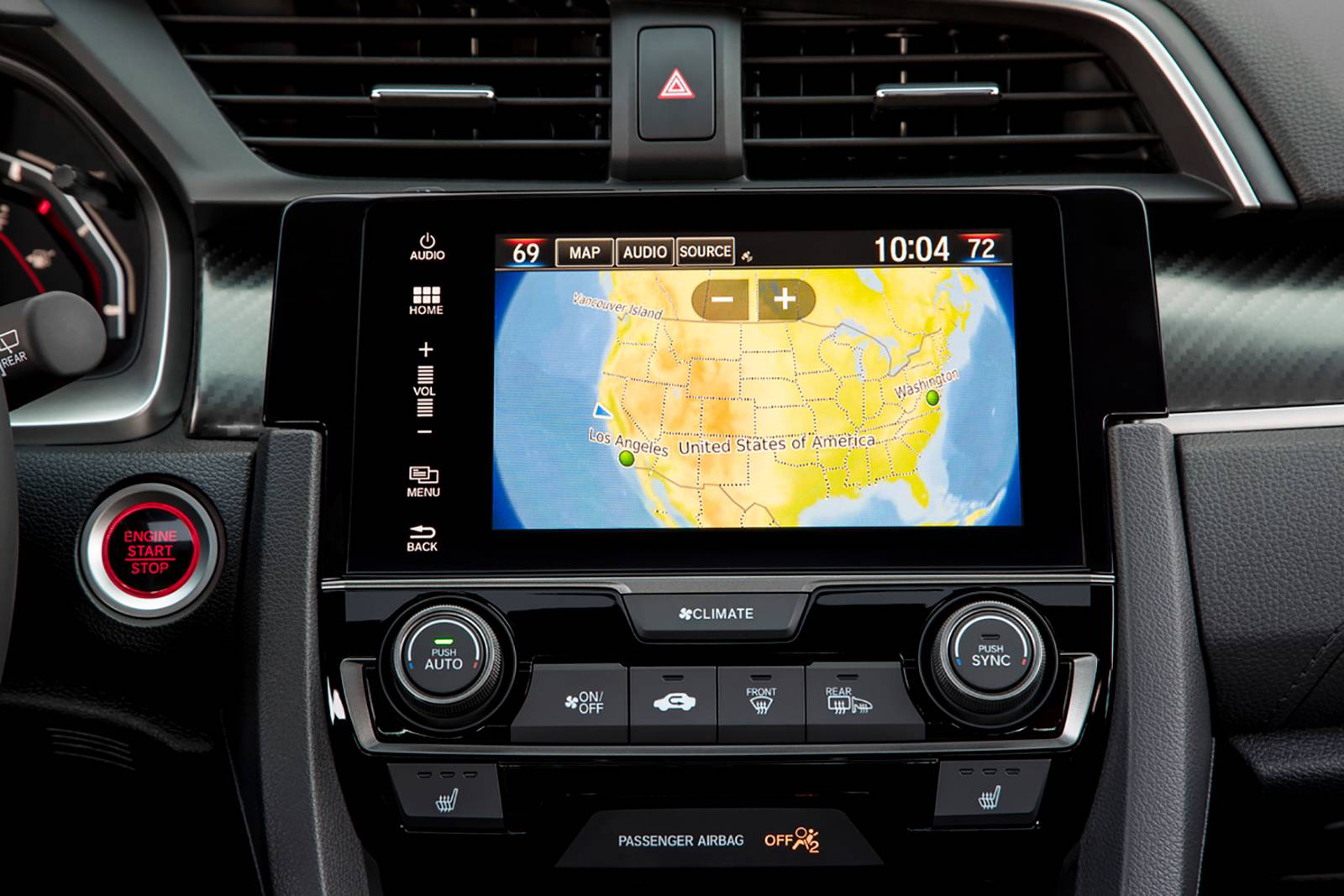 2018 Honda Civic interior NAVSYS