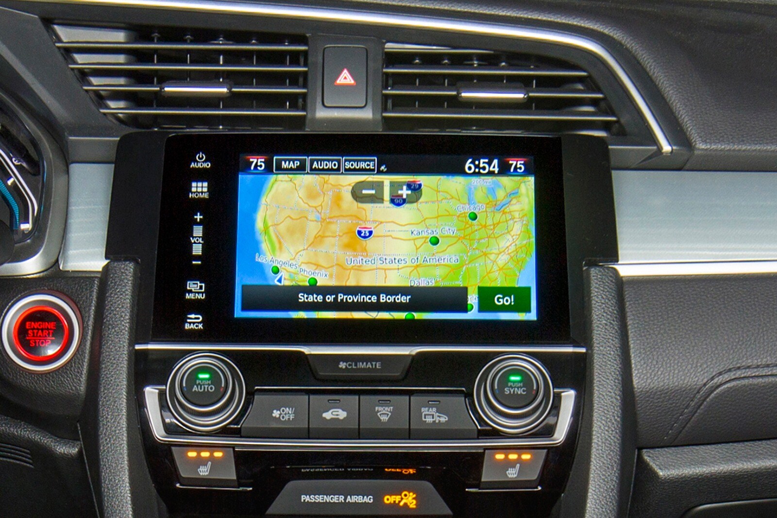 2018 Honda Civic interior NAVSYS