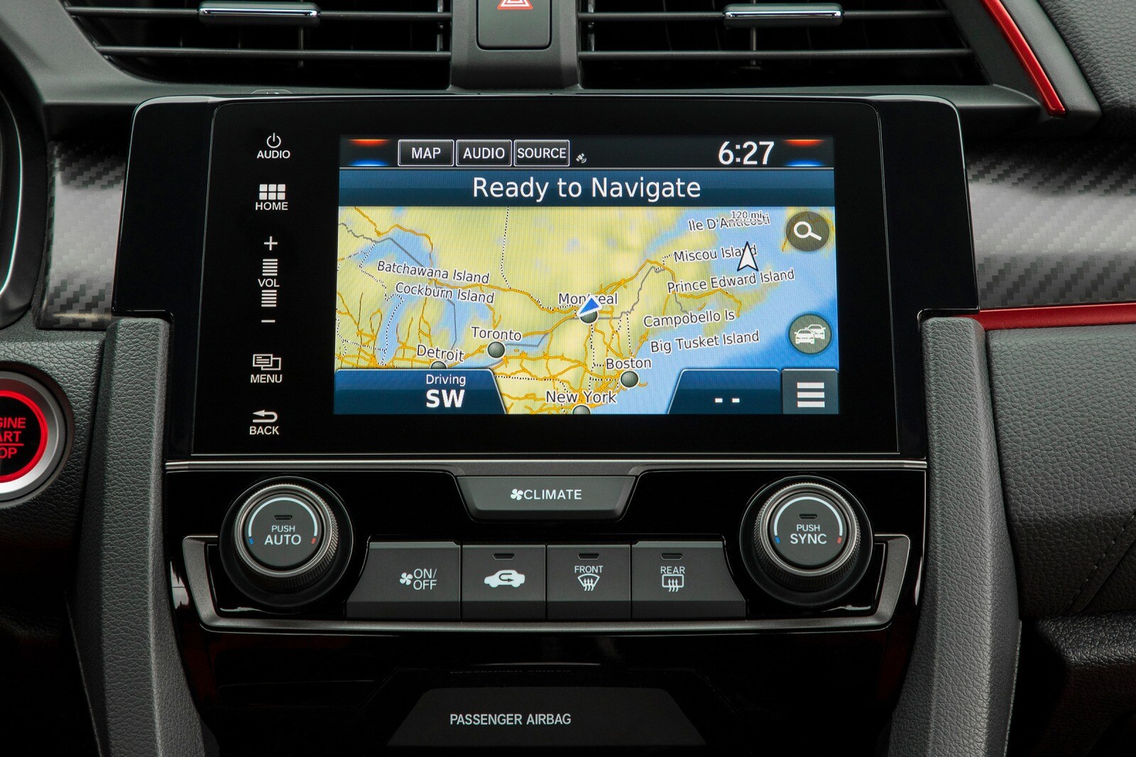 2018 Honda Civic interior NAVSYS