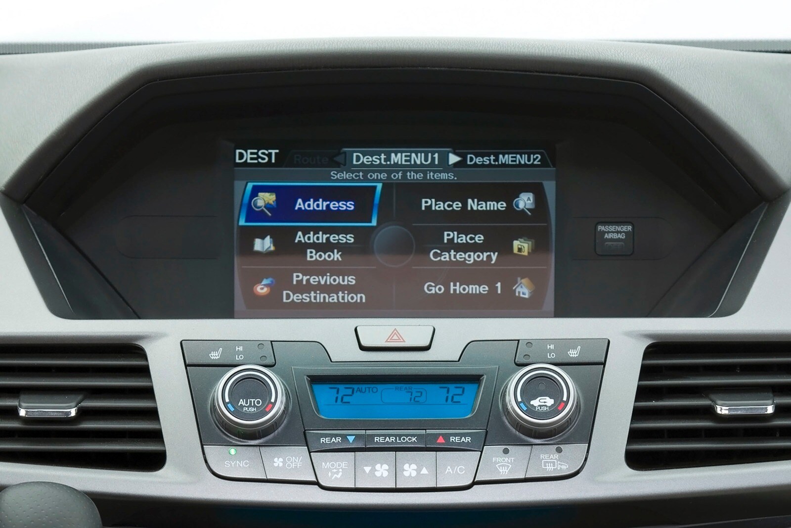 2012 Honda Odyssey front safety CC