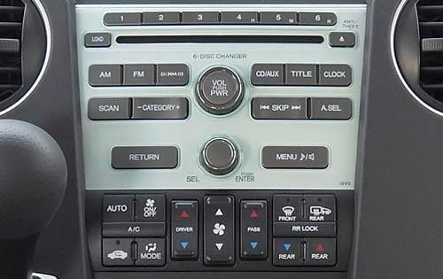 2009 Honda Pilot interior CC