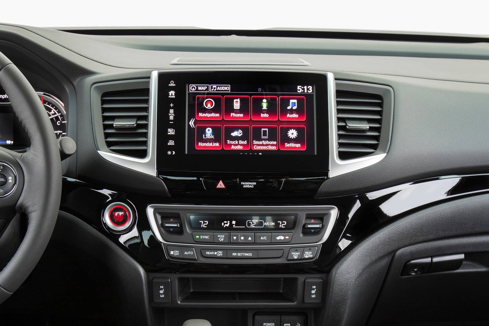 2017 Honda Ridgeline interior CC