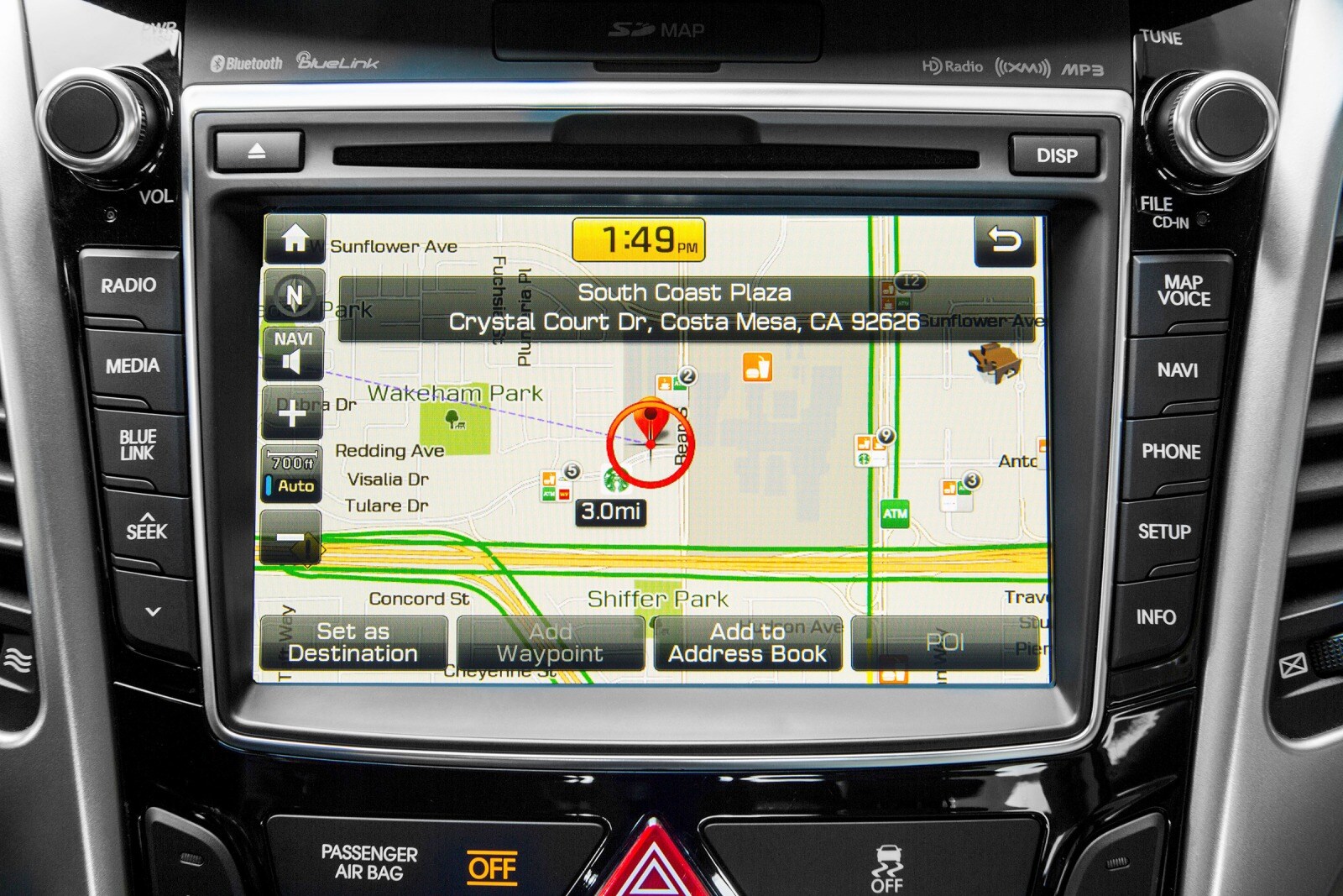 2017 Hyundai Elantra interior NAVSYS