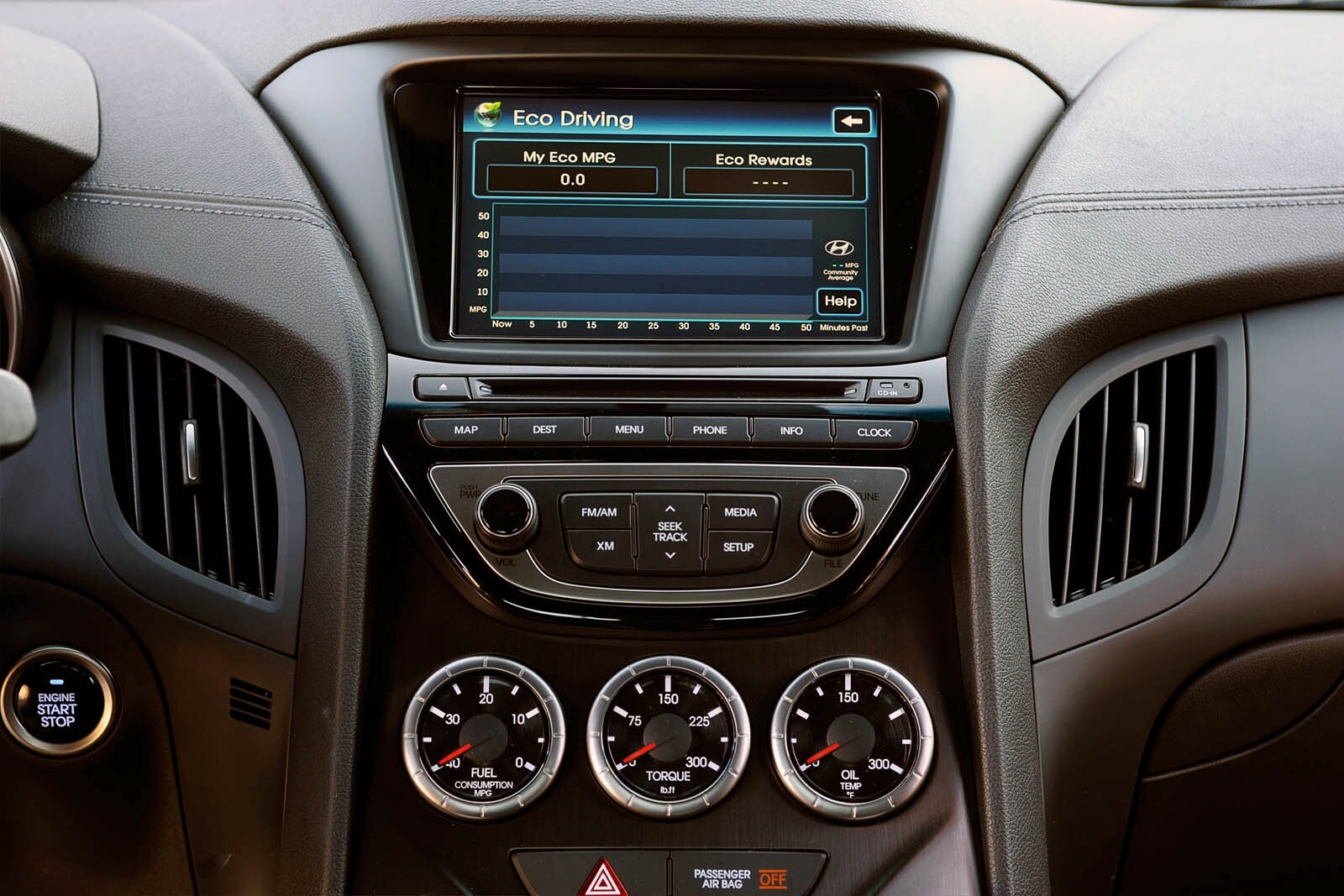 2013 Hyundai Genesis interior NAVSYS