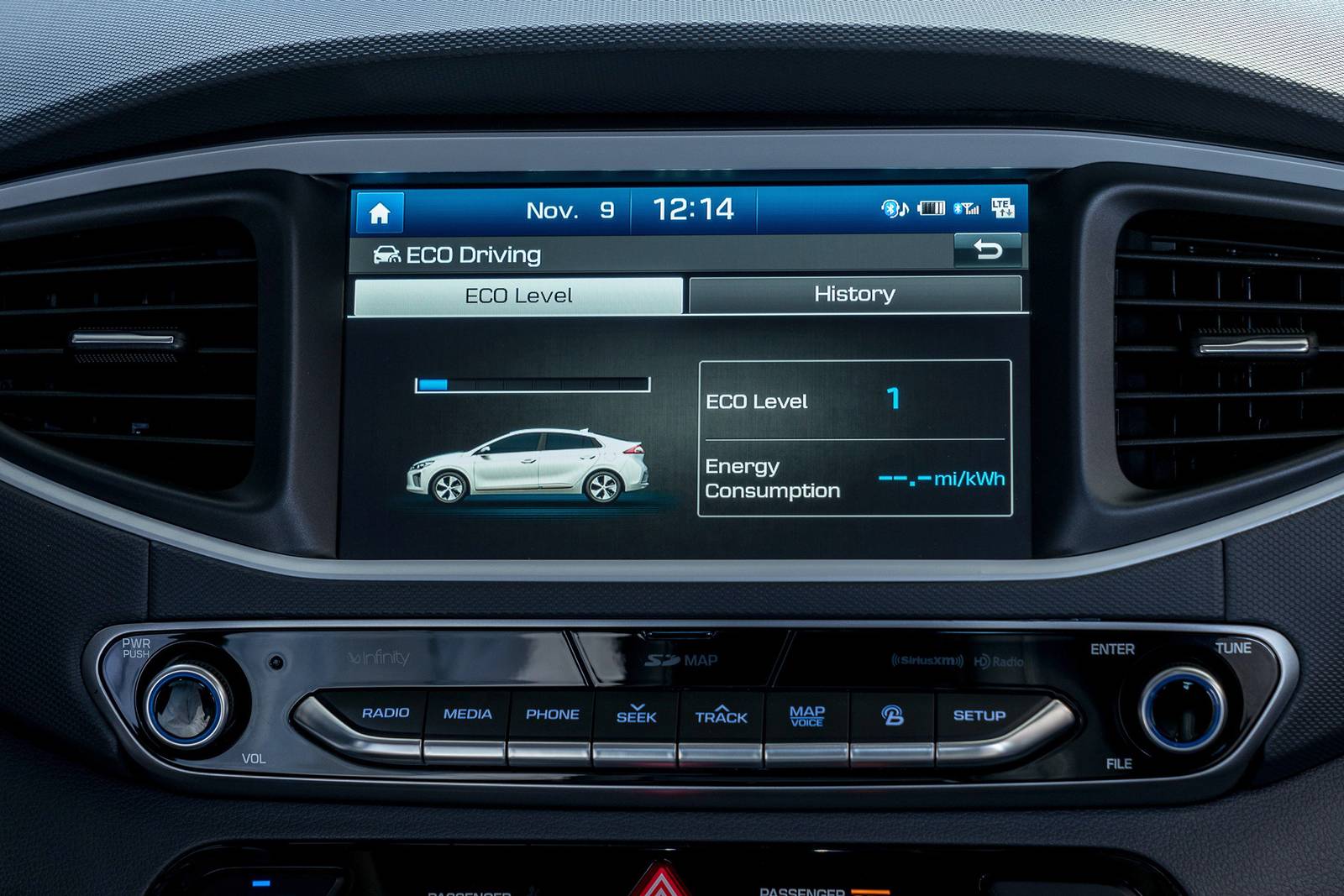 2017 Hyundai Ioniq Electric interior CC