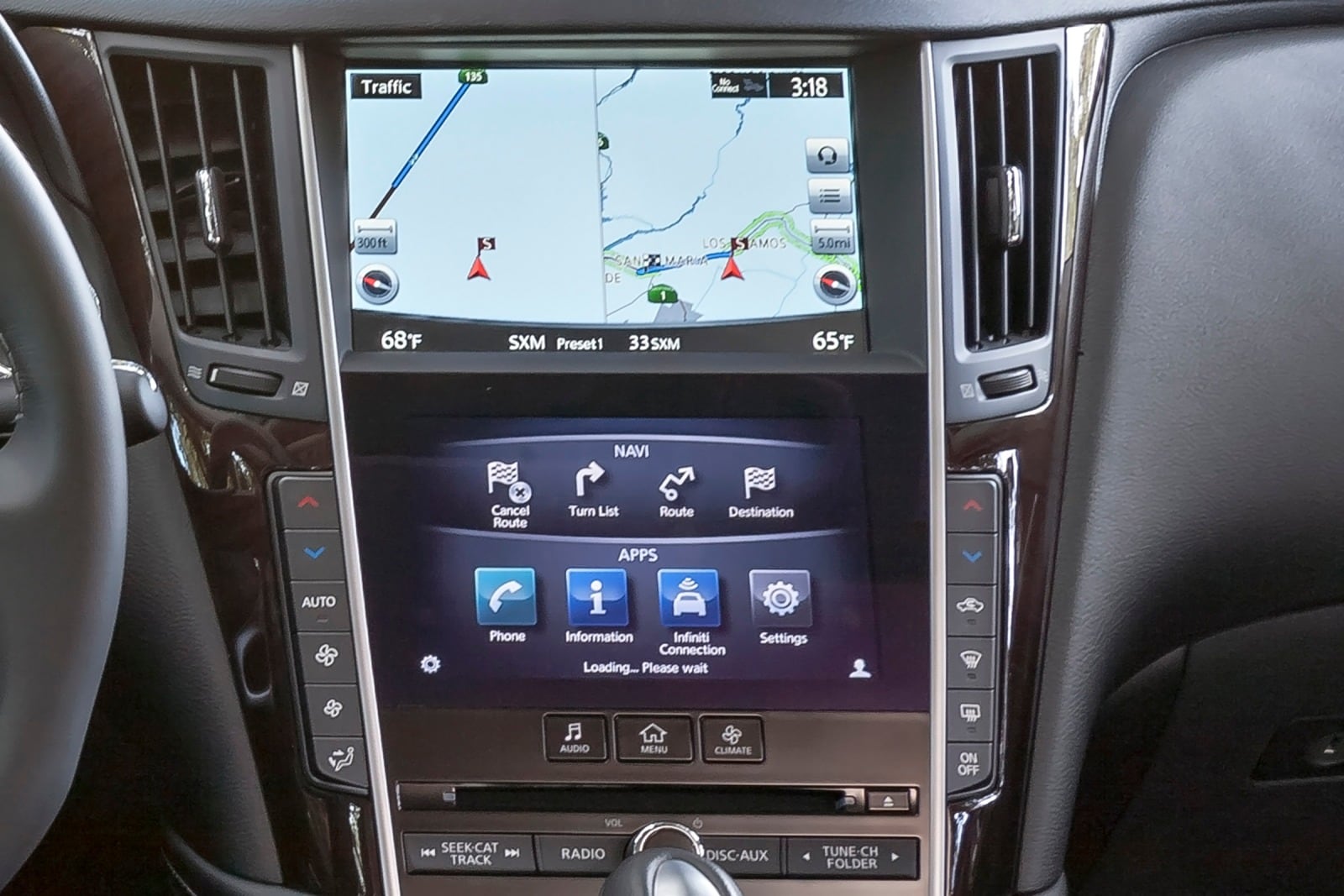 2015 Infiniti Q50 interior NAVSYS