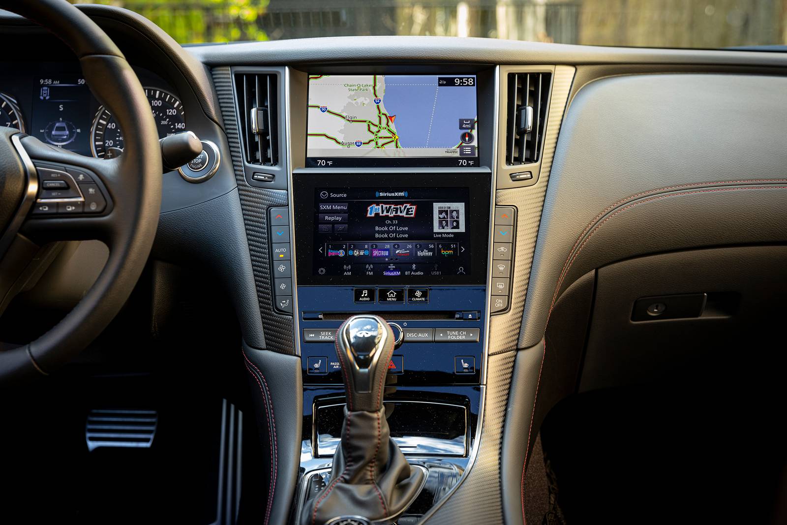 2022 Infiniti Q60 interior NAVSYS