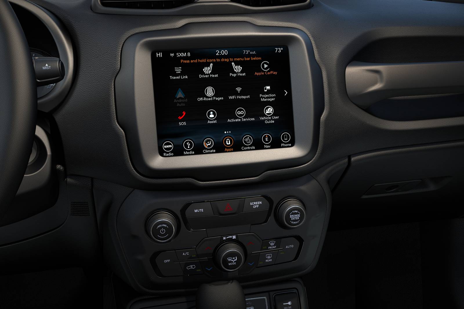 2018 Jeep Renegade interior CC