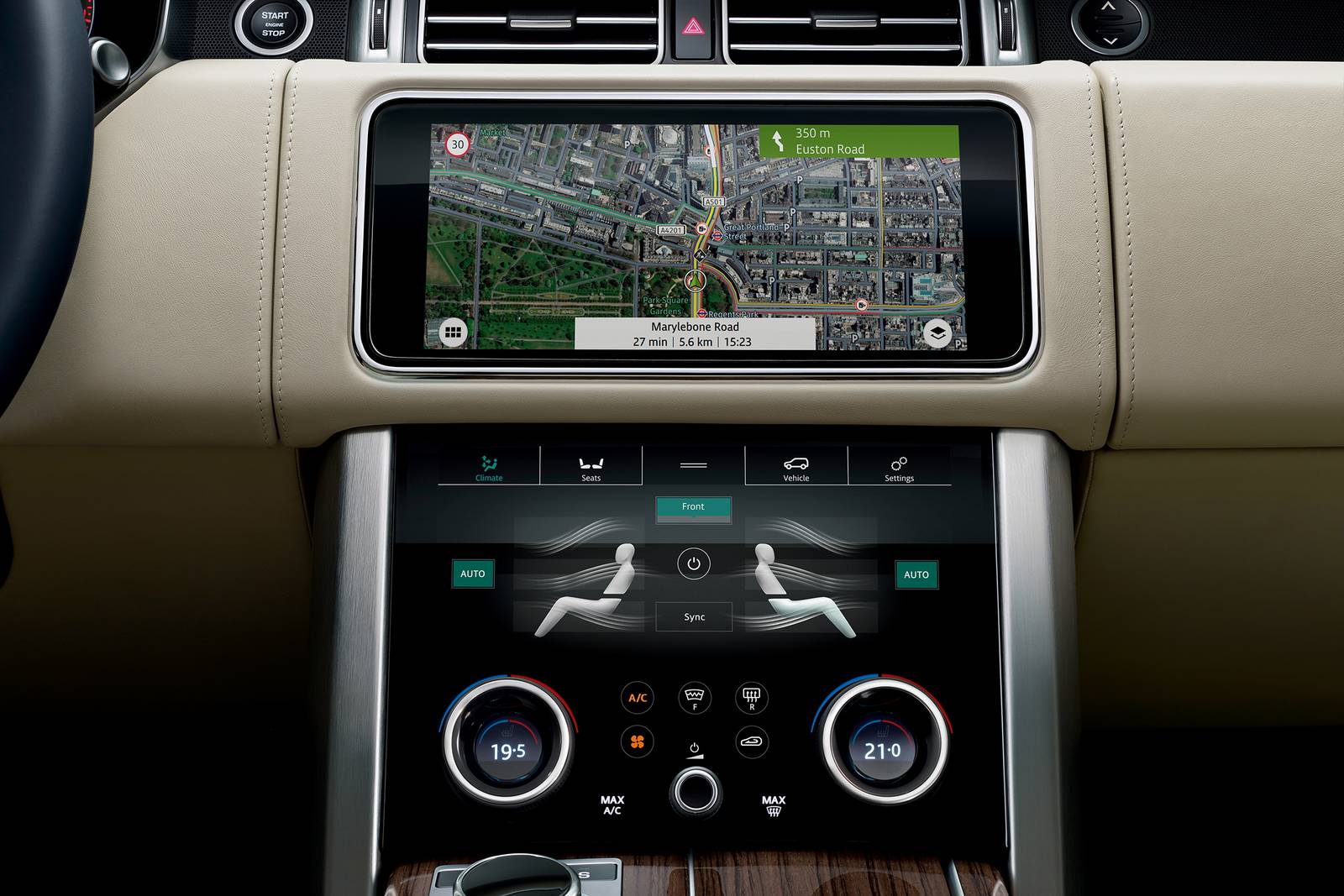 2019 Land Rover Range Rover interior NAVSYS