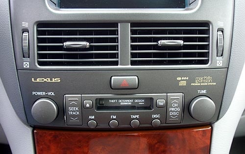 2001 Lexus LS 430 interior DETAIL