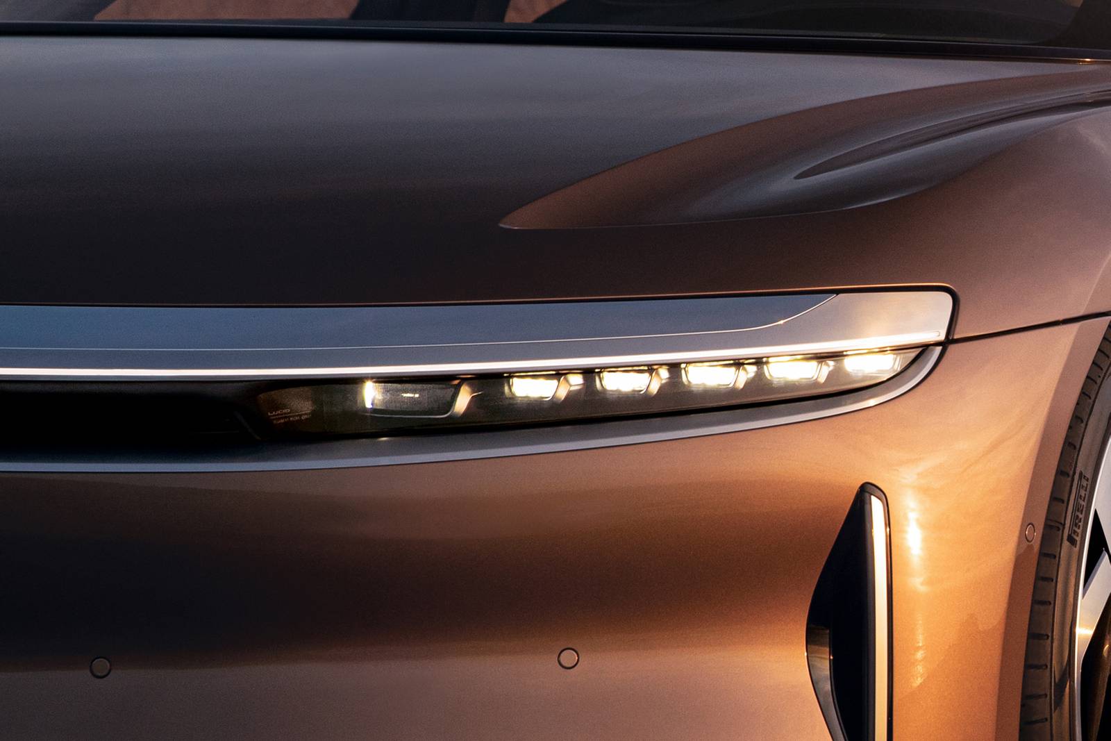 2022 Lucid Air front safety EDETAIL