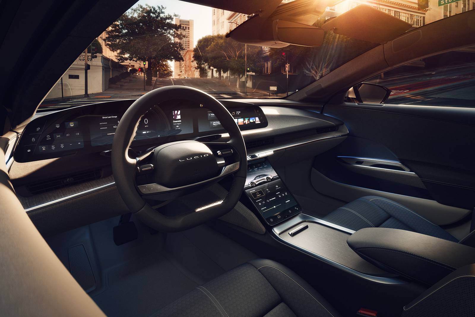 2022 Lucid Air interior SWD