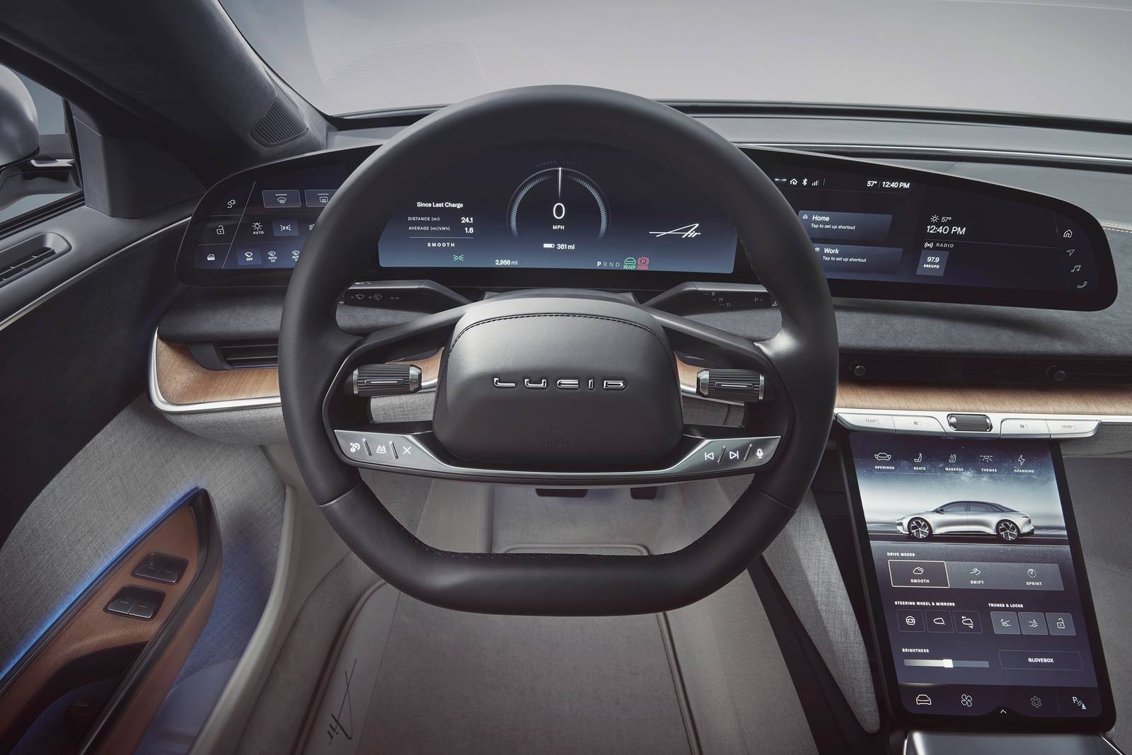 2022 Lucid Air interior SWD